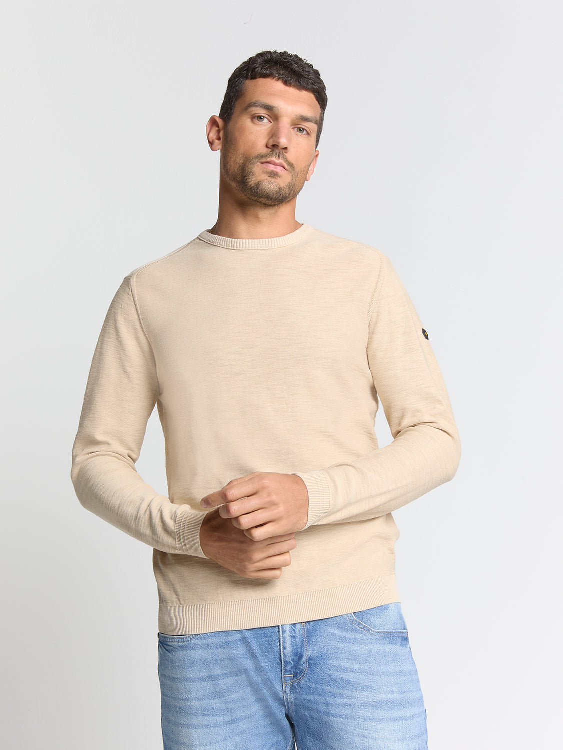 Timeless Basics Stone Washed Jumper | Cement