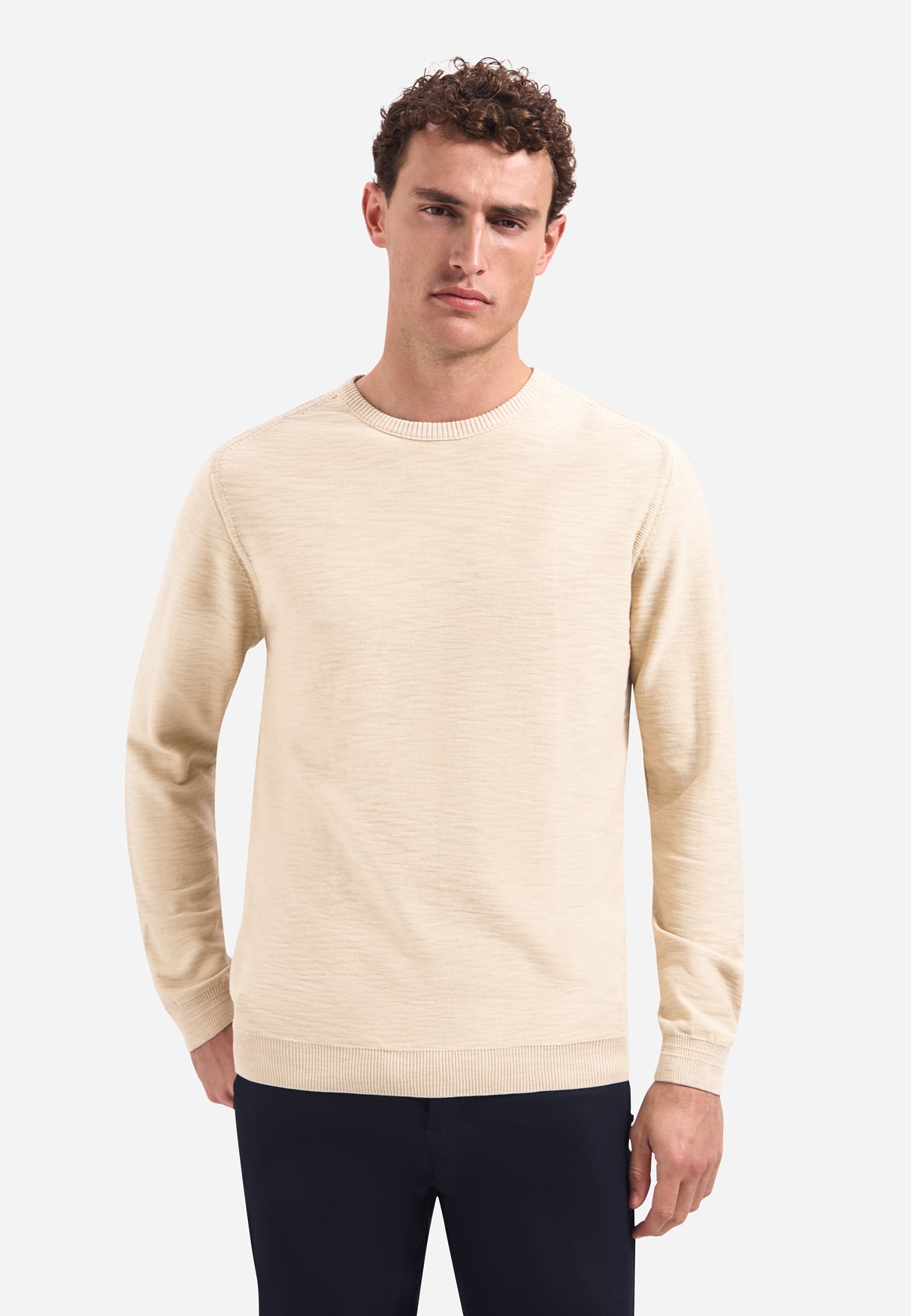 Timeless Basics Stone Washed Jumper | Cement