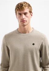 Timeless Basics Melange Jumper | Sand