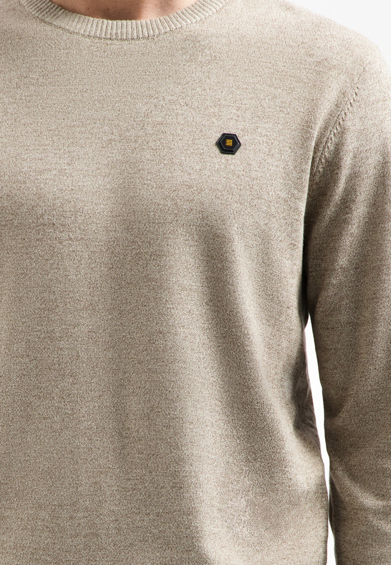 Timeless Basics Melange Jumper | Sand