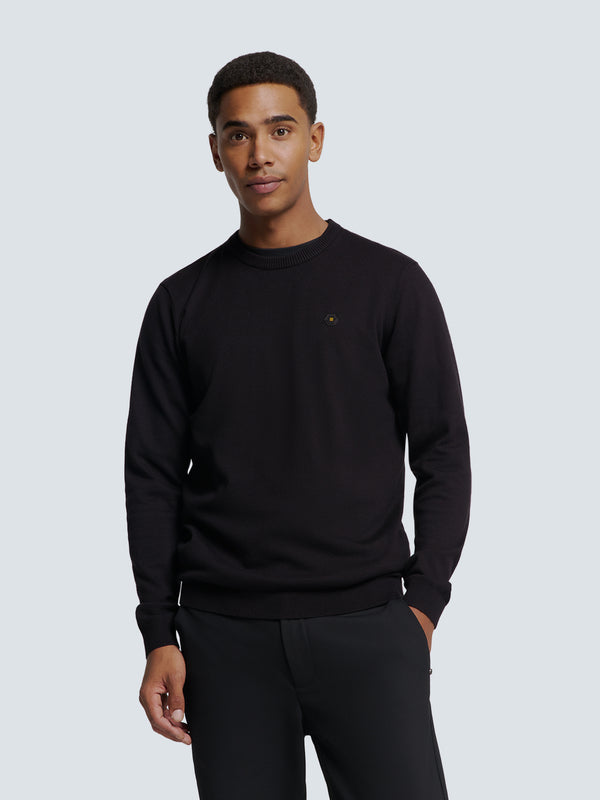 Timeless Basics Melange Jumper | Black