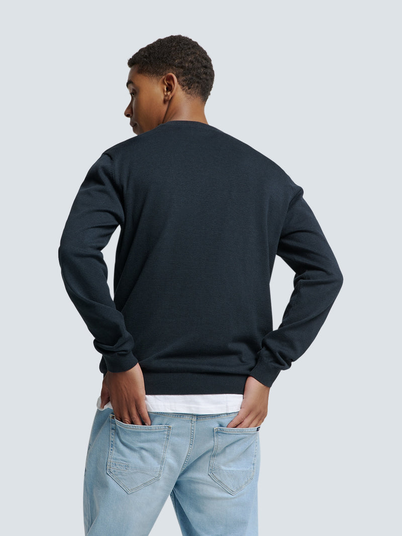 Timeless Basics Two-Tone Sweater | Night