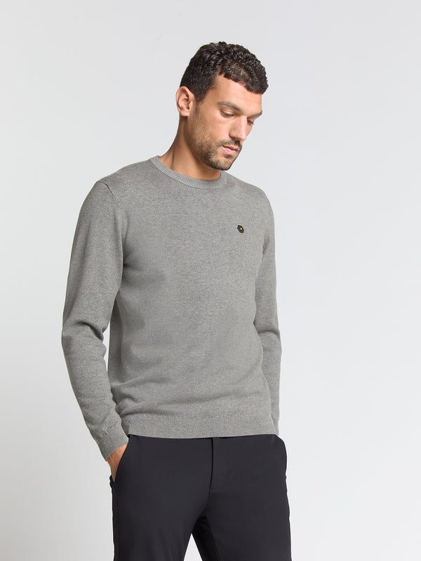 Timeless Basics Melange Jumper | Grey Melange