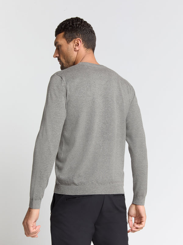 Timeless Basics Melange Jumper | Grey Melange