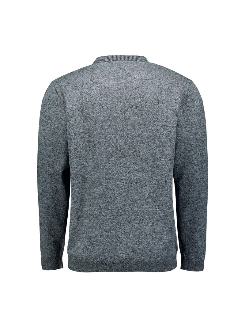 Timeless Basics Two-Tone Sweater | Dusty Blue