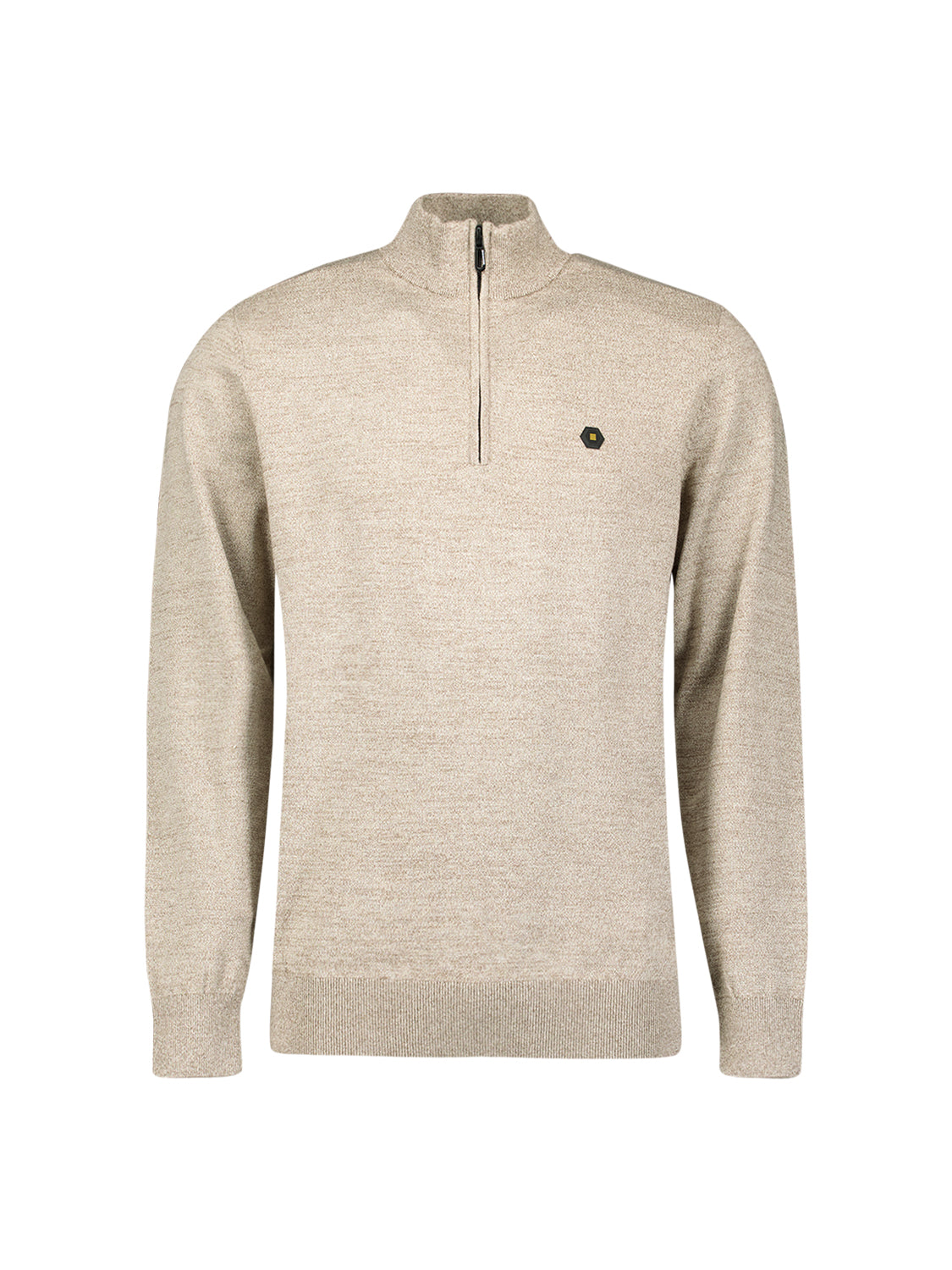 Timeless Basics Half Zip Jumper | Sand