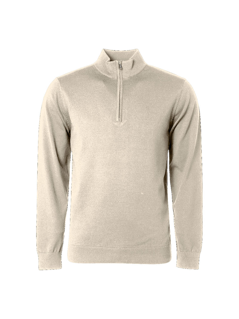 Timeless Basics Half-Zip Sweater | Sand