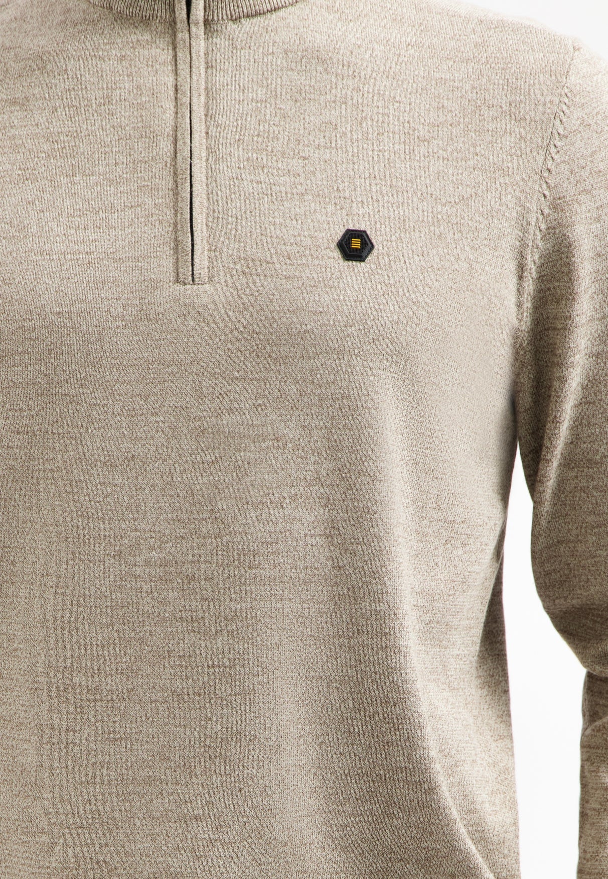 Timeless Basics Half Zip Jumper | Sand