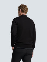 Timeless Basics Half-Zip Sweater | Black