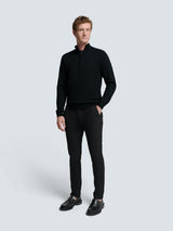 Timeless Basics Half-Zip Sweater | Black