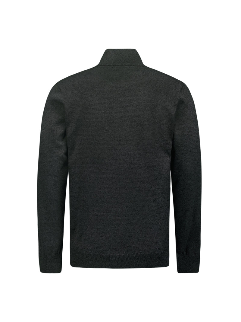 Timeless Basics Half-Zip Sweater | Dark Grey