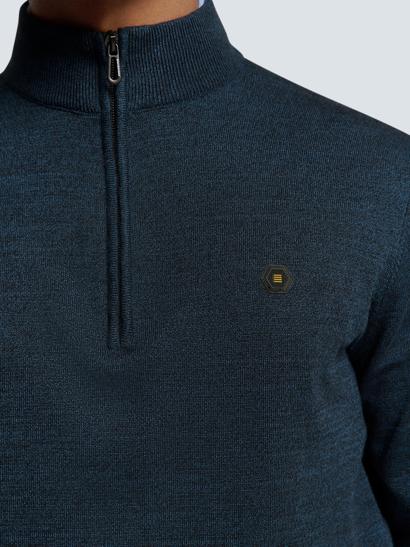 Timeless Basics Half-Zip Sweater | Navy