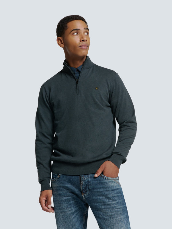 Timeless Basics Half-Zip Sweater | Night