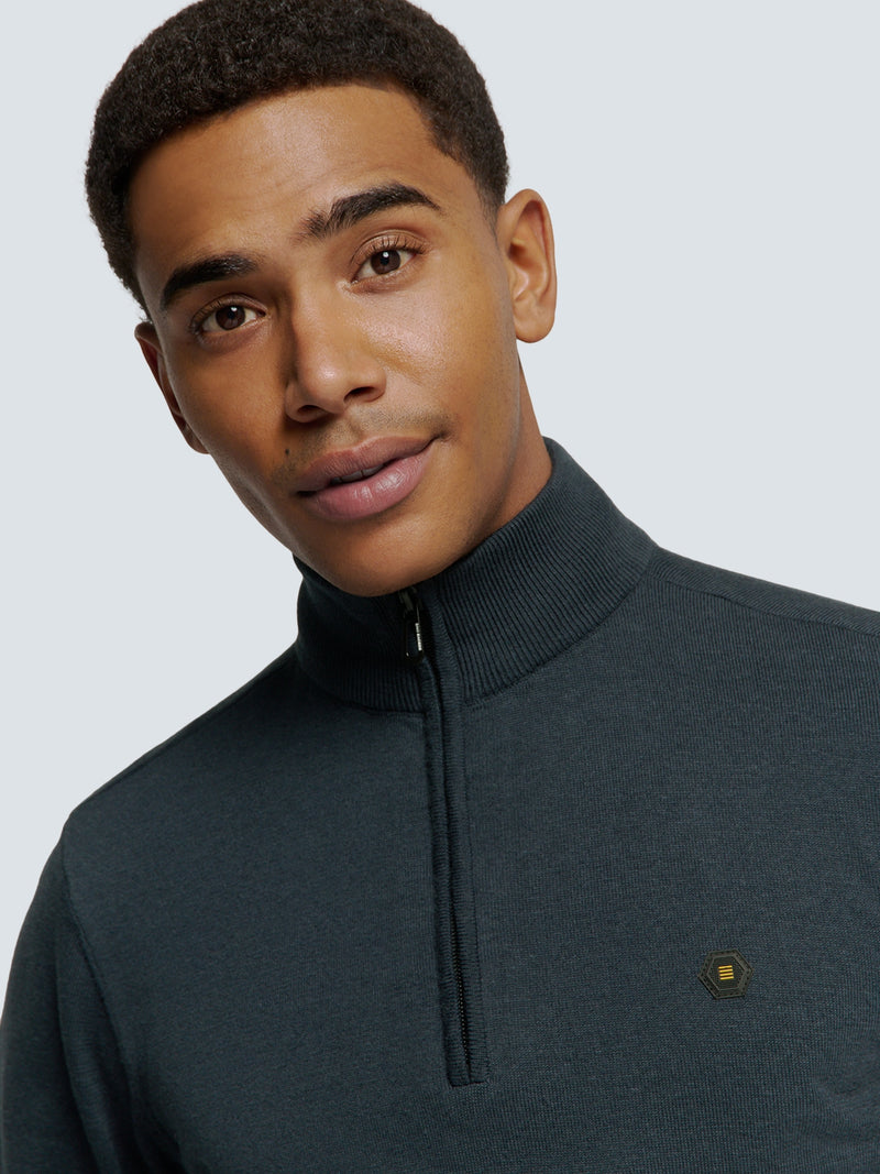 Timeless Basics Half-Zip Sweater | Night