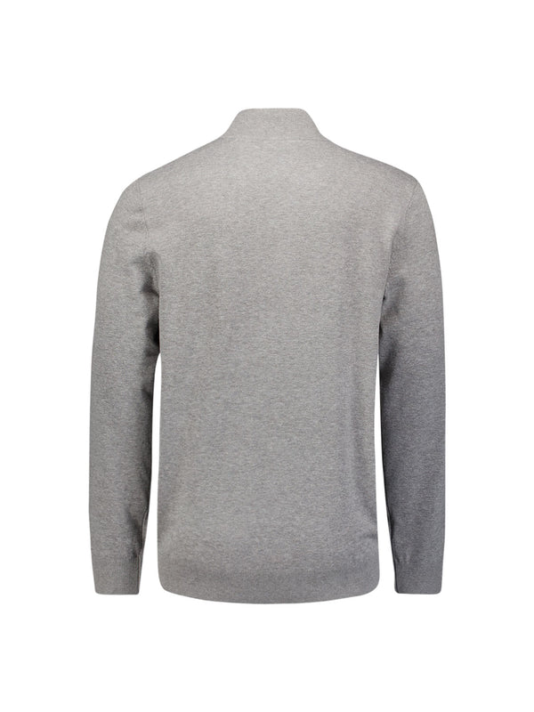 Timeless Basics Half Zip Jumper | Grey Melange