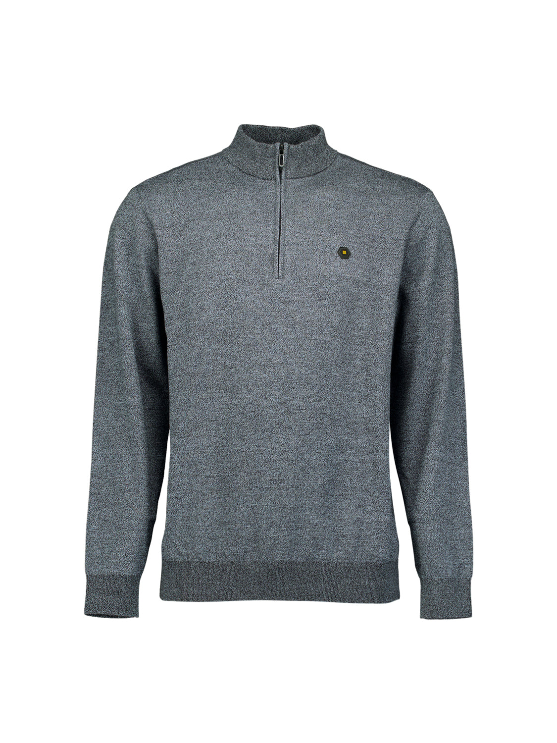 Timeless Basics Half Zip Jumper | Dusty Blue