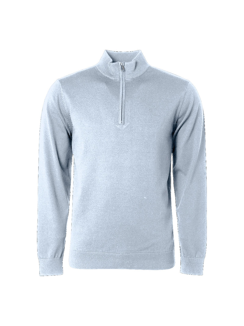 Timeless Basics Half-Zip Sweater | Dusty Blue