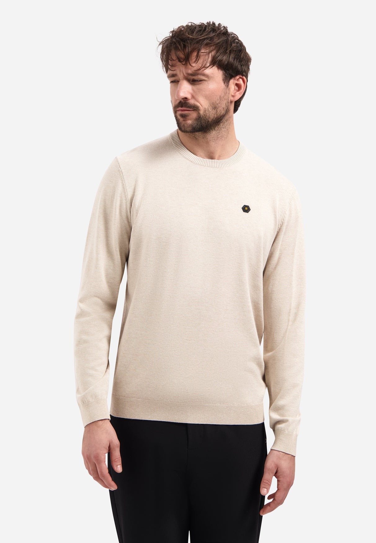 Timeless Basics Melange Jumper | Desert