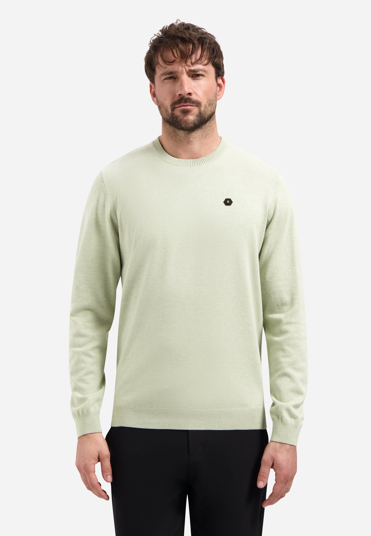 Timeless Basics Melange Jumper | Green