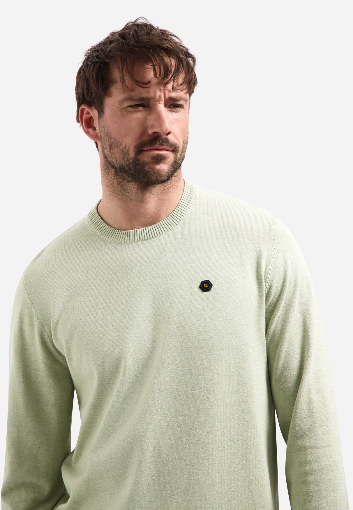 Timeless Basics Melange Jumper | Green