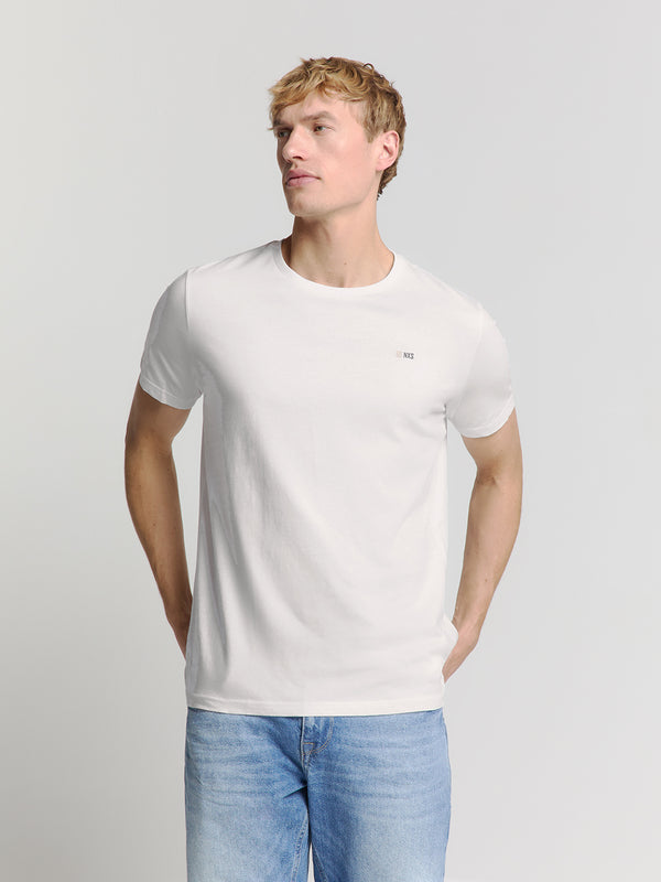 T-Shirt Crewneck Solid Basic | White
