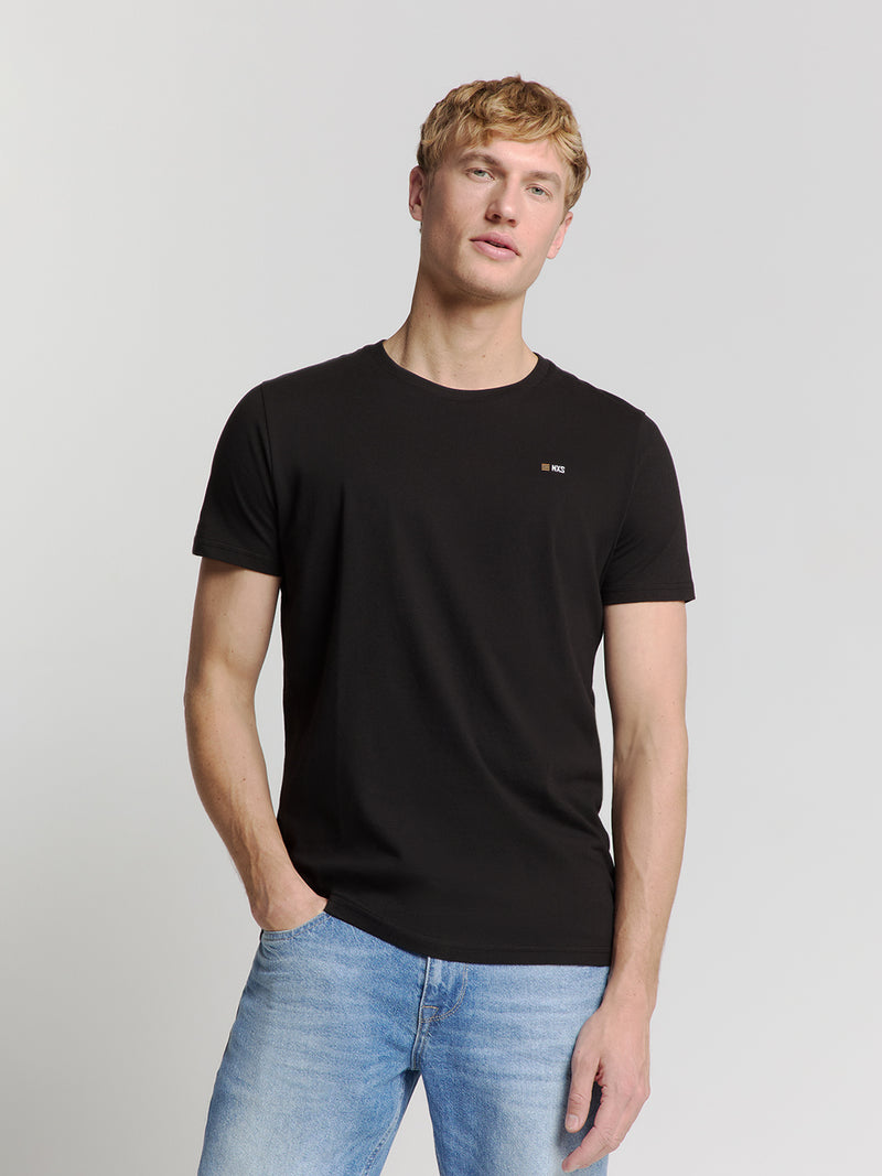 T-Shirt Crewneck Solid Basic | Black