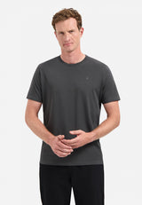 Timeless Basics Round Neck T-shirt | Dark Steel