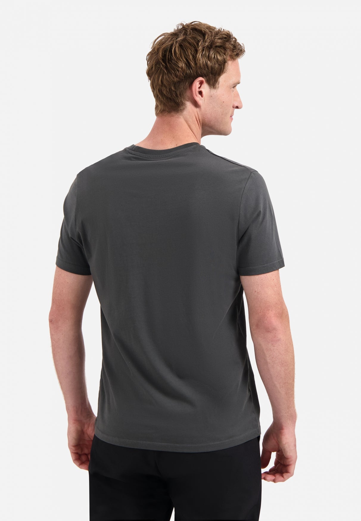 Timeless Basics Round Neck T-shirt | Dark Steel