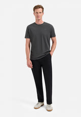 Timeless Basics Round Neck T-shirt | Dark Steel