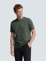 Timeless Basics Round Neck Detail T-Shirt | Dark Steel