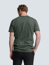 Timeless Basics Round Neck Detail T-Shirt | Dark Steel