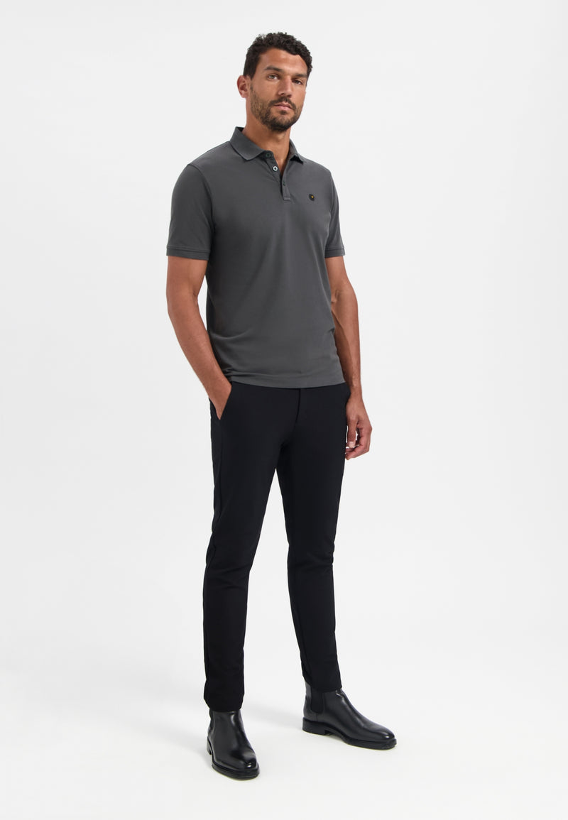 Timeless Basics Polo | Dark Steel