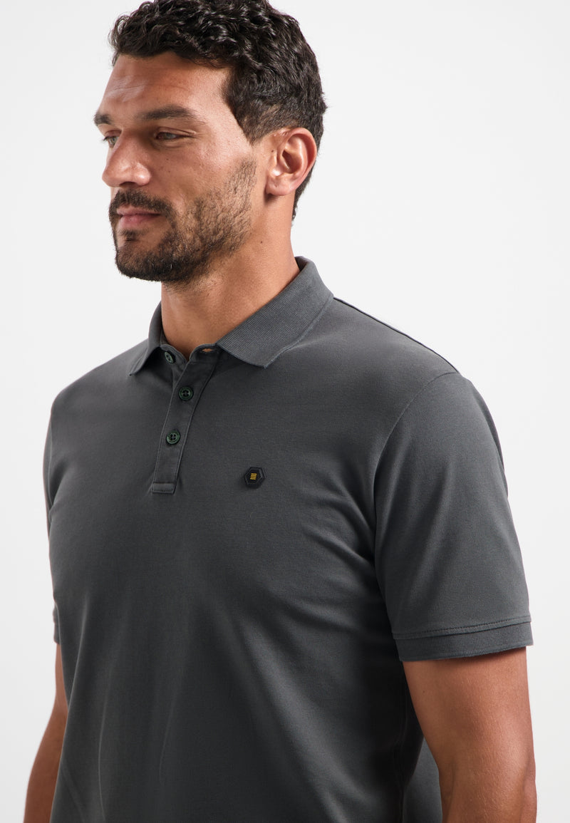 Timeless Basics Polo | Dark Steel