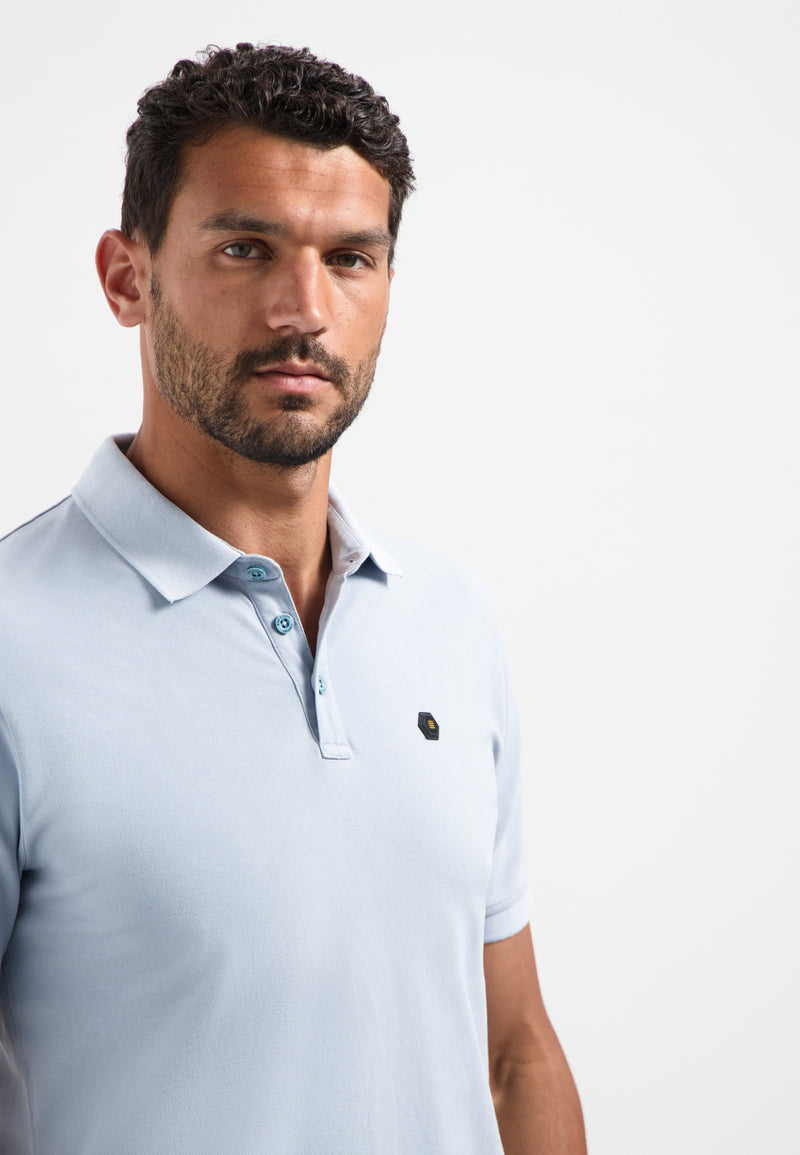 Timeless Basics Polo | Dusty Blue