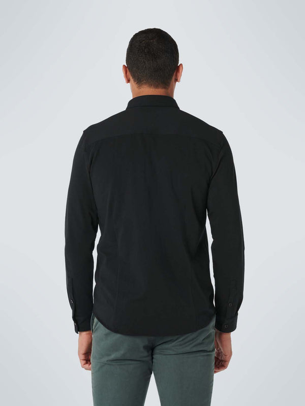 Shirt Jersey Stretch Solid | Black