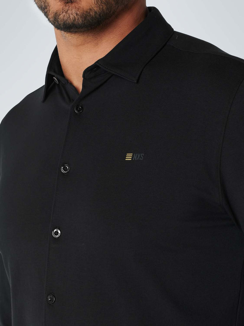 Shirt Jersey Stretch Solid | Black