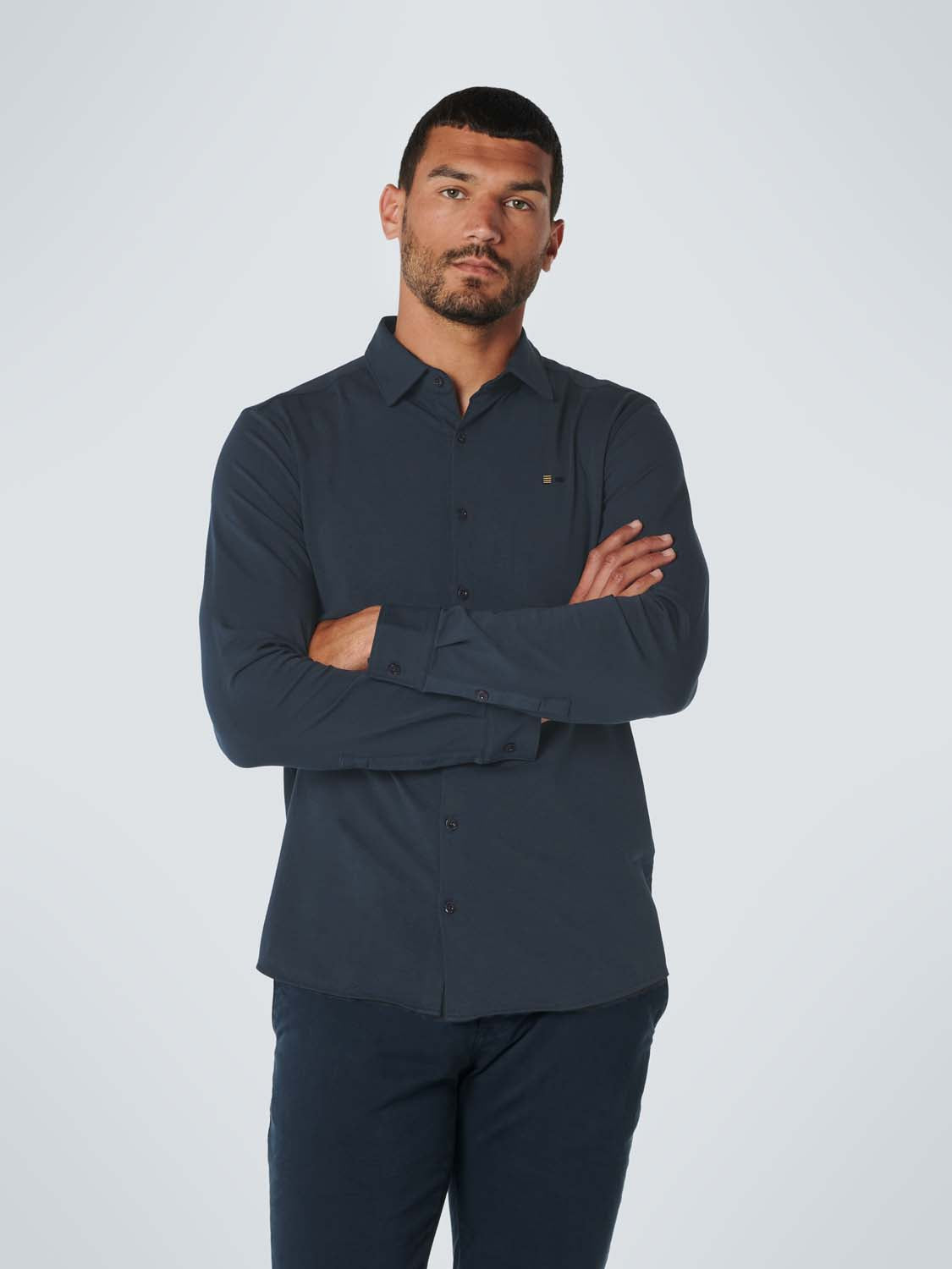 Shirt Jersey Stretch Solid | Ink