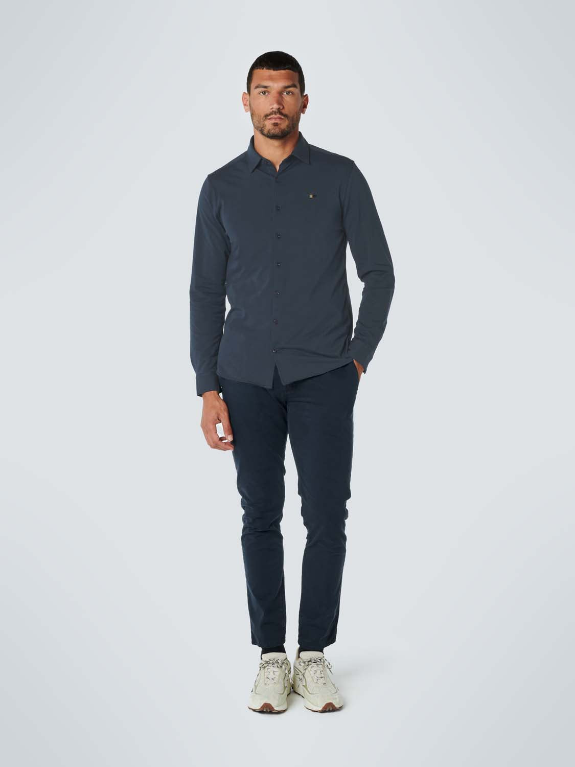 Shirt Jersey Stretch Solid | Ink