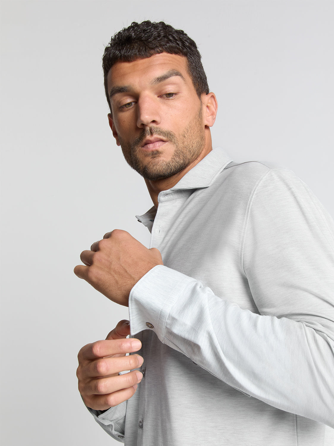 Timeless Basics Jersey Shirt | Chalk