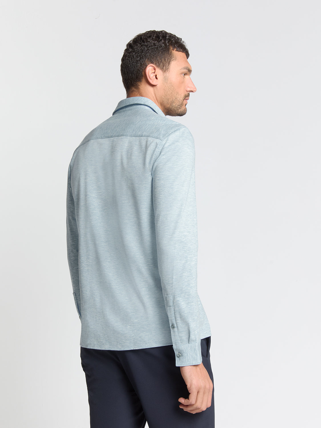 Timeless Basics Jersey Shirt | Dusty Blue