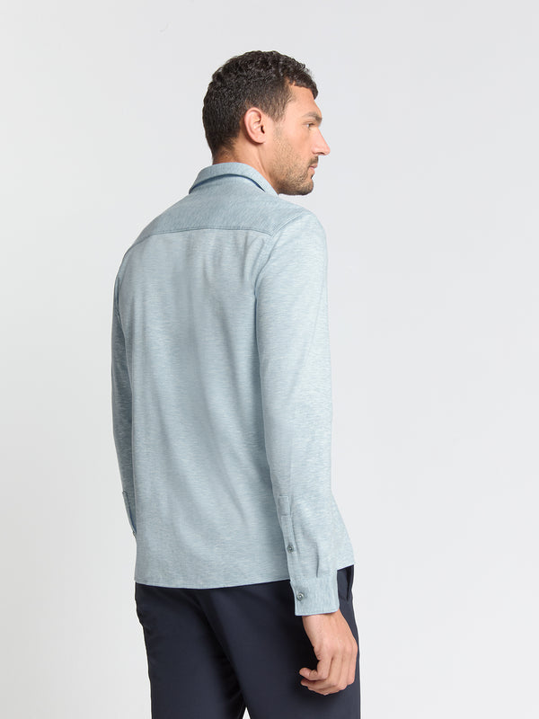 Timeless Basics Jersey Shirt | Dusty Blue