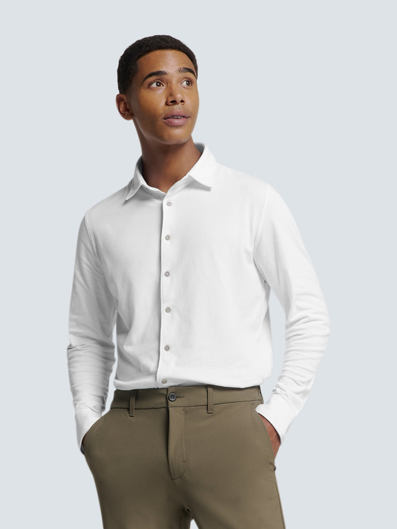 Timeless Basics Piqué Shirt | White