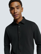 Timeless Basics Piqué Shirt | Black