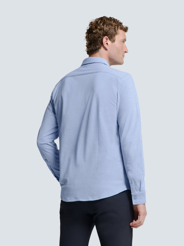 Timeless Basics Piqué Shirt | Office Blue