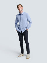 Timeless Basics Piqué Shirt | Office Blue