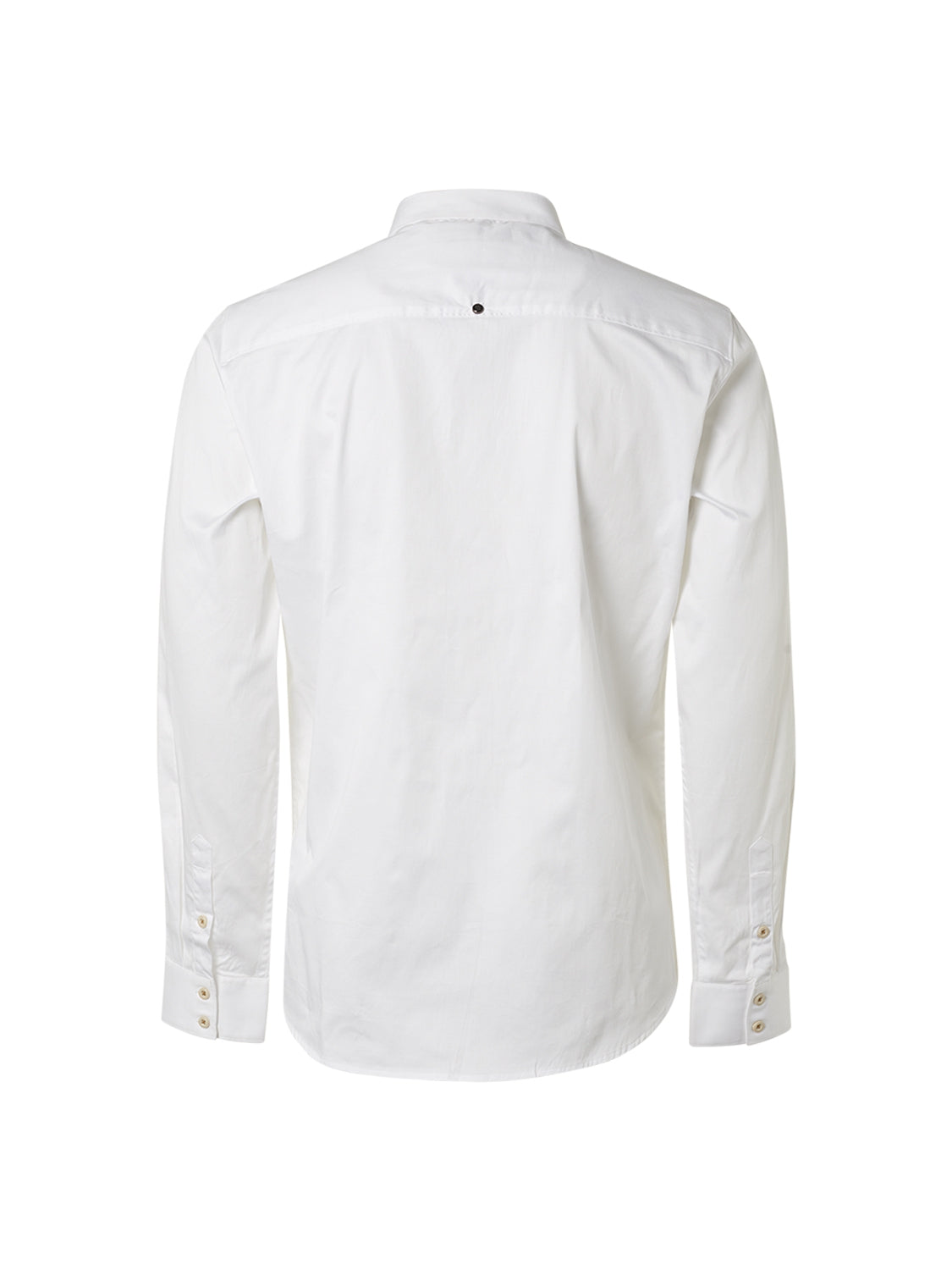 Basic Stretch Shirt Satin Weave | White