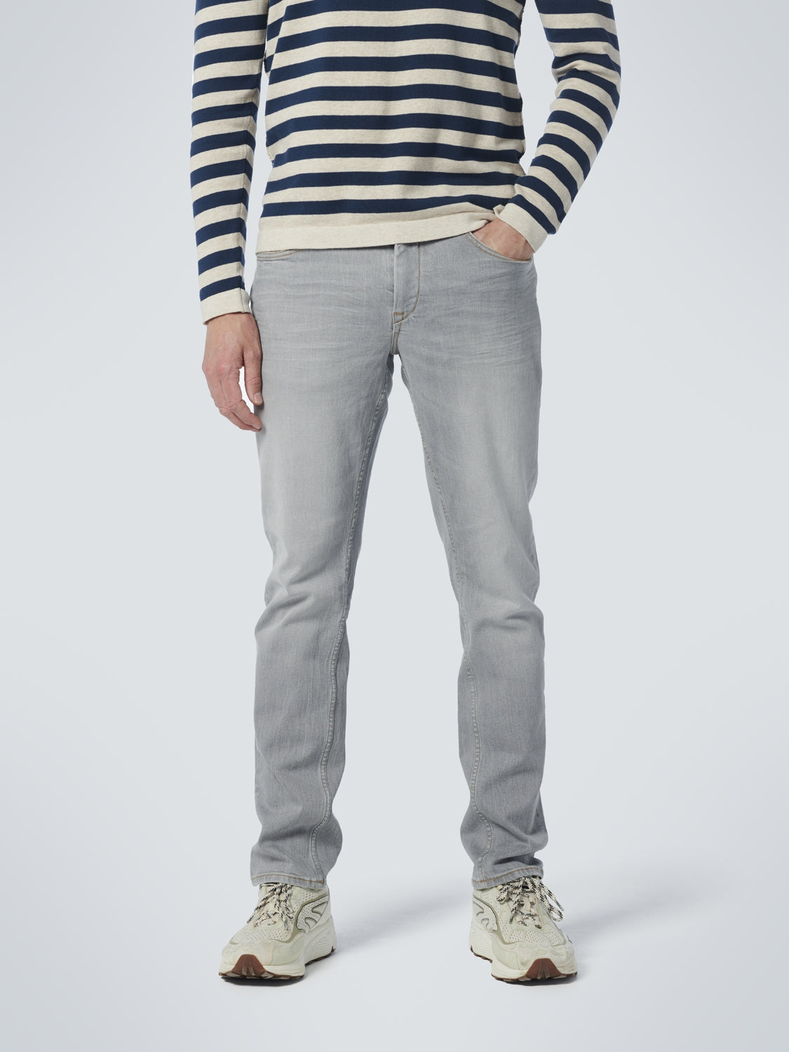 Denim, Regular 711, Light Grey, Stretch | Light Grey Denim
