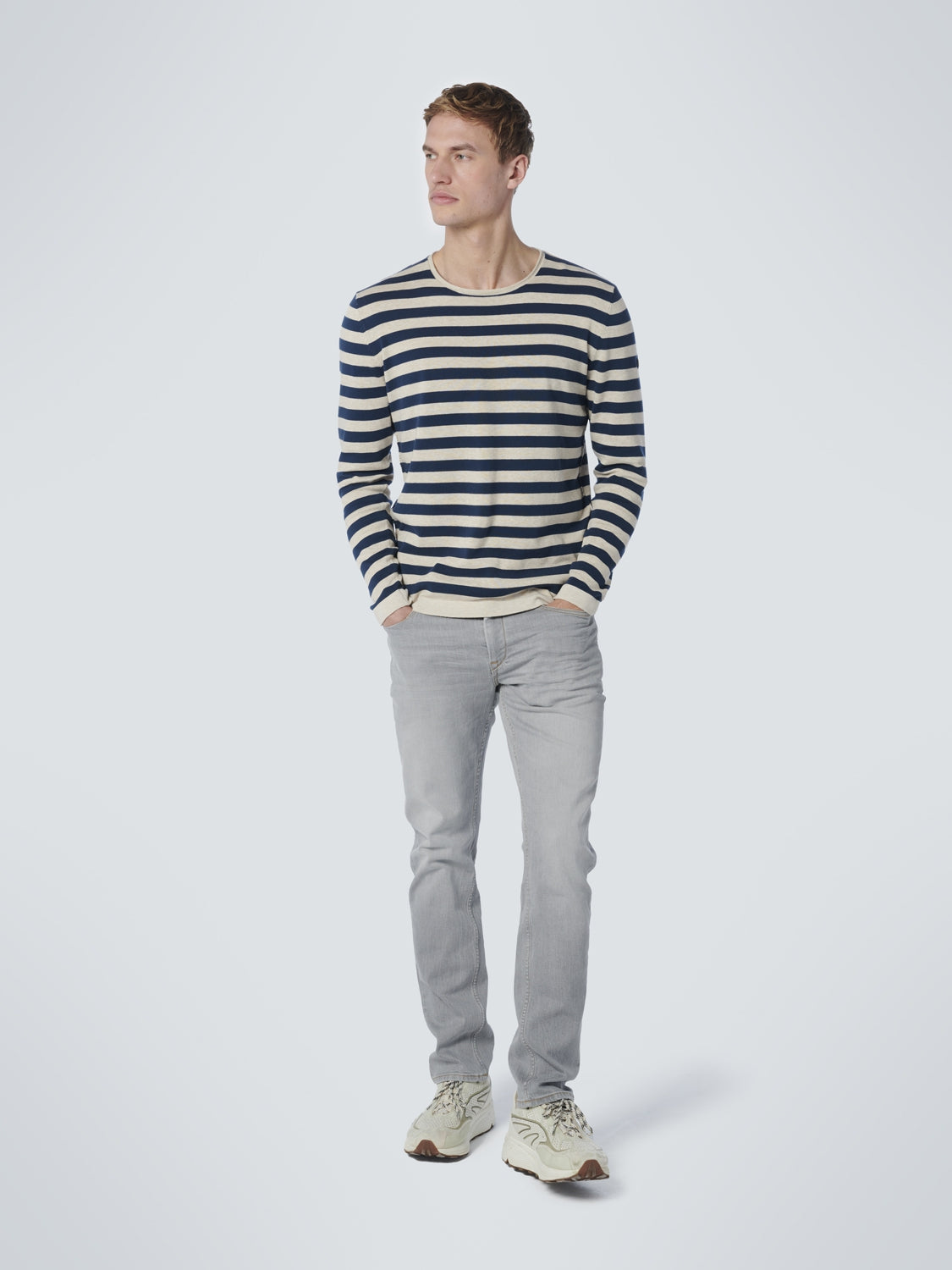 Denim, Regular 711, Light Grey, Stretch | Light Grey Denim
