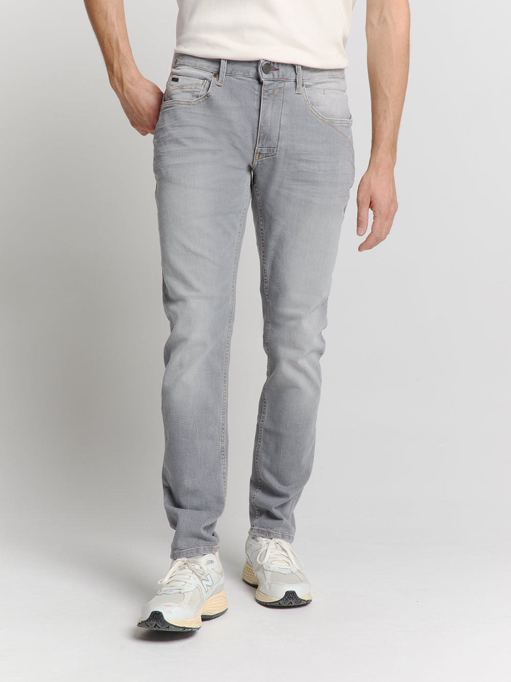 【MODERNIF】Light Gray Semi-Wide Denim Pants ONLY Madison high waist wide leg jeans in light gray | ASOS