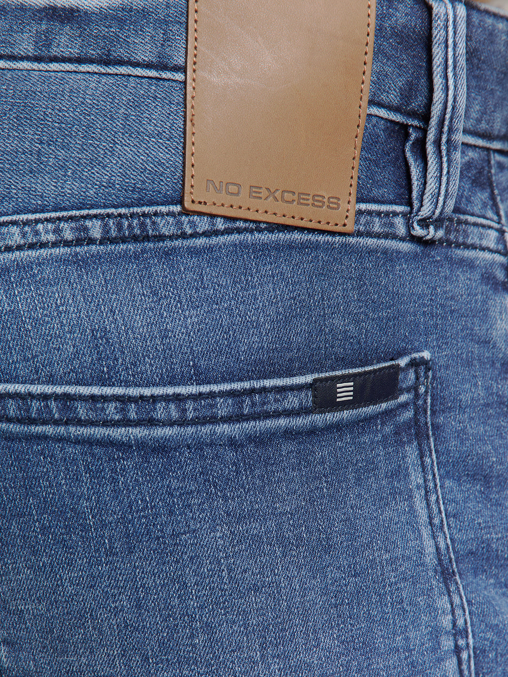 Tapered fit jeans | Stone Used Denim – No Excess